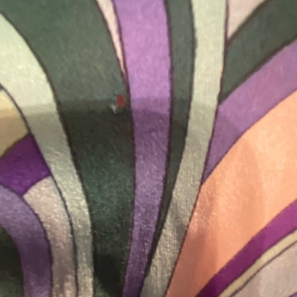 Emilio Pucci Womens Purple Blue Vintage 1960s 1970s Silk Dress - Picture 8 of 11